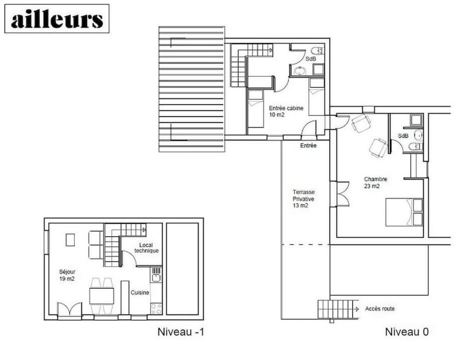 Chalet Ailleurs Appartement A Molines En Queyras Eksteriør billede