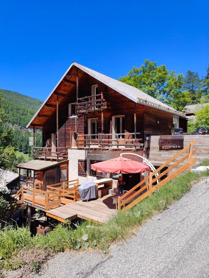 Chalet Ailleurs Appartement A Molines En Queyras Eksteriør billede